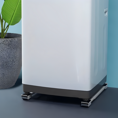 Soporte bajo totalmente metálico y resistente a la oxidación | Base universal ajustable para mover fácilmente frigoríficos y lavadoras de tambor; capacidad de carga de 300 kg