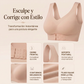 Women’s Beige Wireless Bra, Soft Breathable Non-removable Moulded Cups, Yoga Fitness Sportswear for Gym & Daily Training