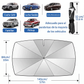 🌂¡50% OFF! ☀️ Parasol Plegable para Parabrisas de Coche – Bloquea UV, se Plegable en Segundos y Protege el Tablero 🚗