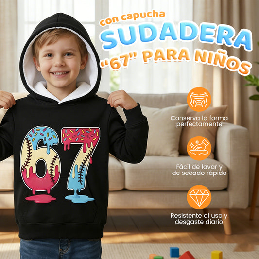 Sudadera con Capucha Divertida del Meme 67 para Niño