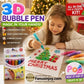 🎁🔮Lápiz mágico: ¡dibuja en 3D con un solo trazo!🎄 Lápices de dibujo DIY para hacer palomitas de burbujas 🔥