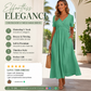 👗✨ ¡OFERTA 50% OFF! Vestido V Holgado de Mujer con Manga Corta – Corte Suelto, Cómodo y Elegante para Todos los Días 🌿💫