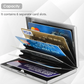 🛡️ ¡50% DE DESCUENTO AHORA! 💳 Tarjetero RFID: protege contra el robo de identidad, 6 compartimentos, acero inoxidable y portátil. Perfecto para el uso diario, viajes y regalos 🔒✨