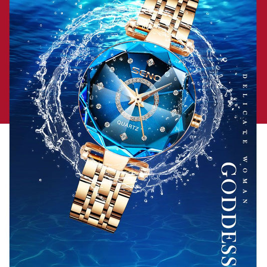 ✨💖 ¡50% DE DESCUENTO! Reloj de Acero Inoxidable para Mujer “Delicate Starry” ⌚🌟 — Elegante, Brillante y Súper Vendido 💝🔥