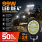 Modulo LED de 4 pulgadas y 99 W para todoterreno