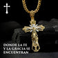 ✝️ ¡COMPRA 3 LLEVA 1 GRATIS! ⏳ Colgante de San Jesús Bendito - Acero Inoxidable, Fe y Protección en un Diseño Elegante, Ideal para Regalo 📿✨