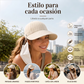👒☀️ Sombrero de Sol con Abertura para Cola de Caballo – Transpirable, Ajustable y Ligero para Mujer 🎀🌿