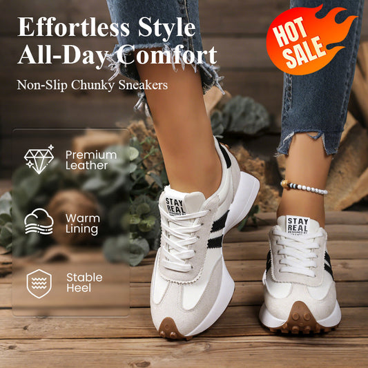 👟 Tenis Chunky Casual Antiderrapantes para Mujer - Suela Plataforma 4cm