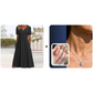 👗✨ ¡OFERTA 50% OFF! Vestido V Holgado de Mujer con Manga Corta – Corte Suelto, Cómodo y Elegante para Todos los Días 🌿💫