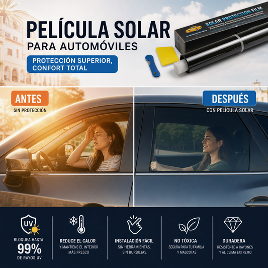 Lámina de protección solar para ventanas de automóviles