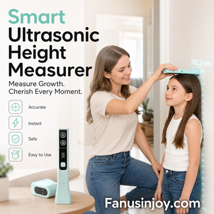 🔥 ¡50% de descuento por tiempo limitado! 👧 Medición precisa a nivel milimétrico, ¡medir será divertido! 👦 Dispositivo portátil de medición de altura ultrasónico
