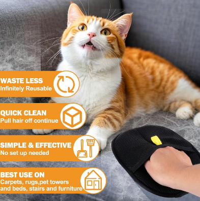 🔥Compra ahora y disfruta de un 50 % de descuento🔥🐾🧤 Guantes electrostáticos para eliminar el pelo de mascotas: eficaces por ambos lados, de silicona suave, lavables y reutilizables (¡versátiles para el hogar y el coche!).