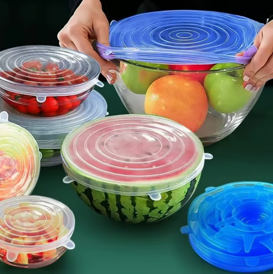 🎁🔥Último día de rebajas 50% de descuento🔥 Tapas de silicona Adpartner para almacenar alimentos (paquete de 6)