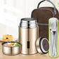 🍲 ¡50% DE DESCUENTO AHORA! 🔥 Tarro para alimentos de acero inoxidable 316 – Aislamiento al vacío y a prueba de fugas – Imprescindible para cocinar con calor 🥄