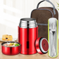 🍲 ¡50% DE DESCUENTO AHORA! 🔥 Tarro para alimentos de acero inoxidable 316 – Aislamiento al vacío y a prueba de fugas – Imprescindible para cocinar con calor 🥄