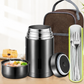 🍲 ¡50% DE DESCUENTO AHORA! 🔥 Tarro para alimentos de acero inoxidable 316 – Aislamiento al vacío y a prueba de fugas – Imprescindible para cocinar con calor 🥄