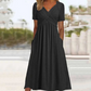 👗✨ ¡OFERTA 50% OFF! Vestido V Holgado de Mujer con Manga Corta – Corte Suelto, Cómodo y Elegante para Todos los Días 🌿💫