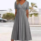 👗✨ ¡OFERTA 50% OFF! Vestido V Holgado de Mujer con Manga Corta – Corte Suelto, Cómodo y Elegante para Todos los Días 🌿💫