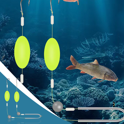 🎣⚡ ¡Aparejo de fondo inverso con doble anzuelo! La versión mejorada aumenta la tasa de conexión en un 50%: ¡dile adiós a los enganches! 🎣