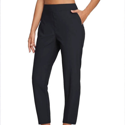 🔥⏳ OFERTA LIMITADA 50% DE DESCUENTO 🌞 Pantalones de talle alto para mujer con bolsillos con cremallera 👖 – Tejido elástico en 4 direcciones, control de abdomen, transpirable y de secado rápido, 6 colores, S-3XL