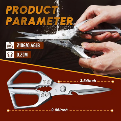 💥ÚLTIMO DÍA DE OFERTA: 50% DE DESCUENTO - Tijeras de cocina multiusos de acero inoxidable
