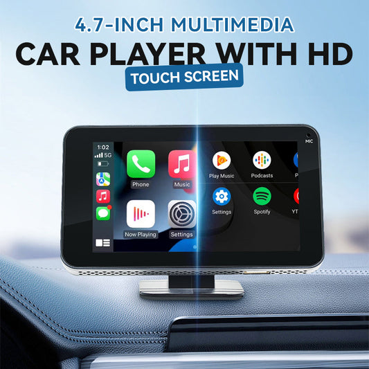 Reproductor multimedia para automóvil de 4.7 pulgadas con pantalla táctil HD