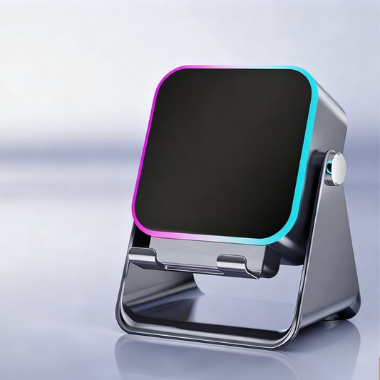 Altavoz Bluetooth Inalámbrico 5 en 1 con Carga Inductiva y Soporte Ajustable para Teléfono