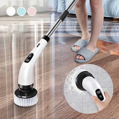 📢📢¡50% DE DESCUENTO!⏰🧽¡Más de 50.000 unidades vendidas!💦Cepillo de limpieza eléctrico 9 en 1🏠Multiusos para el hogar