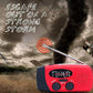 📻Radio portátil solar: emergencia, multifunción y recarga USB para actividades al aire libre/supervivencia 🔋