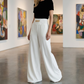 ✨👖 Pantalones Elegantes de Cintura Alta y Pierna Ancha para Mujer💼💃 Sofisticación moderna que estiliza y enamora