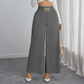 ✨👖 Pantalones Elegantes de Cintura Alta y Pierna Ancha para Mujer💼💃 Sofisticación moderna que estiliza y enamora