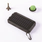 🔥Batería externa portátil de 10 000 mAh con energía solar, cargador solar con dos linternas LED, batería externa para viajes y acampadas.