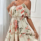 Vestido Boho para Mujer con Estampado Floral y Hombros Descubiertos