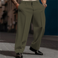 👖 Pantalones Casual de Pierna Ancha Plisados para Hombre – Estilo Cómodo y Moderno para Todo el Día ✨💪