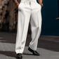 👖 Pantalones Casual de Pierna Ancha Plisados para Hombre – Estilo Cómodo y Moderno para Todo el Día ✨💪
