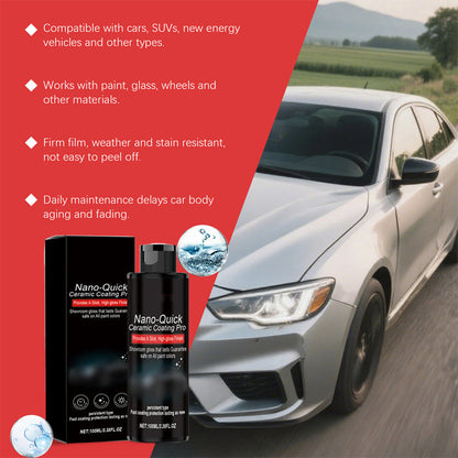 ⏳¡50% DE DESCUENTO por tiempo limitado!⏰Spray de detallado de coche de alto brillo de efecto rápido🚗