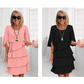⏰ Vestido con superposiciones y mangas con volantes | Elegancia femenina y desenfadada 🌸