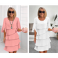 ⏰ Vestido con superposiciones y mangas con volantes | Elegancia femenina y desenfadada 🌸