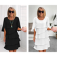 ⏰ Vestido con superposiciones y mangas con volantes | Elegancia femenina y desenfadada 🌸