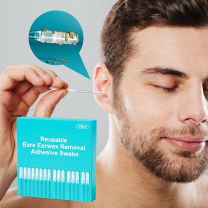 👂✨ ¡50% DE DESCUENTO! Bastón Adhesivo Reutilizable para Limpieza de Oídos – Extrae Cerumen sin Dañar el Canal, Punta Lavable y Segura 🧼