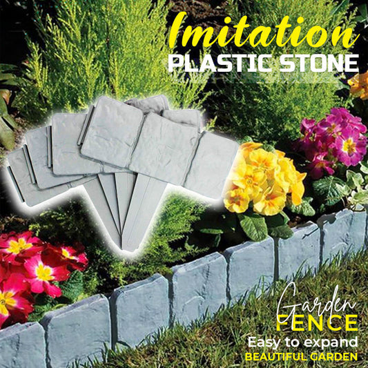 🔥Oferta por tiempo limitado🌿✨Valla de jardín de imitación de piedra