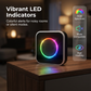Timbre inalámbrico con luz LED de 7 colores