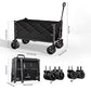 🛒🔥 ¡OFERTA 50% OFF! Carrito Plegable Todoterreno de Gran Capacidad – Resistente, Compacto y Perfecto para Camping, Jardín y Compras 🌿🏕️