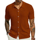 Camisa tejida de manga corta para hombre