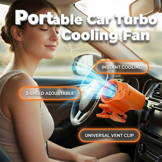 🚗❄️ ¡OFERTA 50% OFF! Ventilador Portátil para Auto con LED – Aire Fresco en Segundos