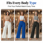 👖✨ ¡OFERTA 50% OFF! Pantalones Anchos de Mujer de Cintura Alta – Elegantes, Cómodos y Perfectos para Cualquier Ocasión 🌸