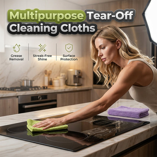 🧽🔥 50% OFF POR TIEMPO LIMITADO | Rollo de Paños de Limpieza Reutilizables de Microfibra ✨ Absorción instantánea para una cocina siempre limpia y sin esfuerzo