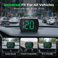 Velocímetro con pantalla de visualización frontal para coche con GPS universal