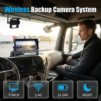 ⏳Time-Limited Special⏰7-Inch Wireless Backup Camera – HD, Stable Signal, Universal ⏪