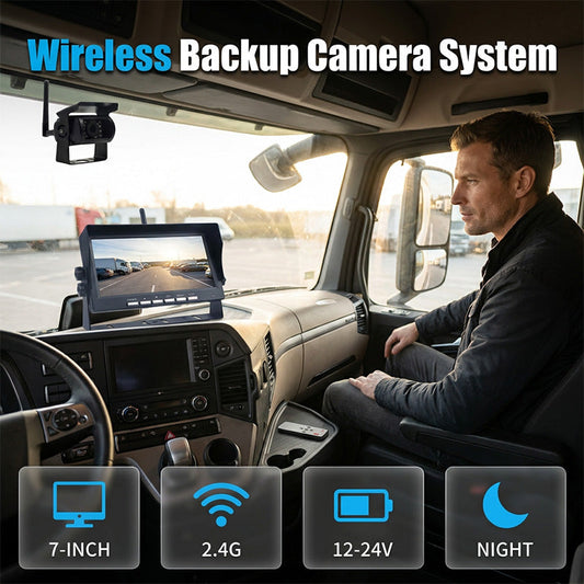 ⏳Time-Limited Special⏰7-Inch Wireless Backup Camera – HD, Stable Signal, Universal ⏪